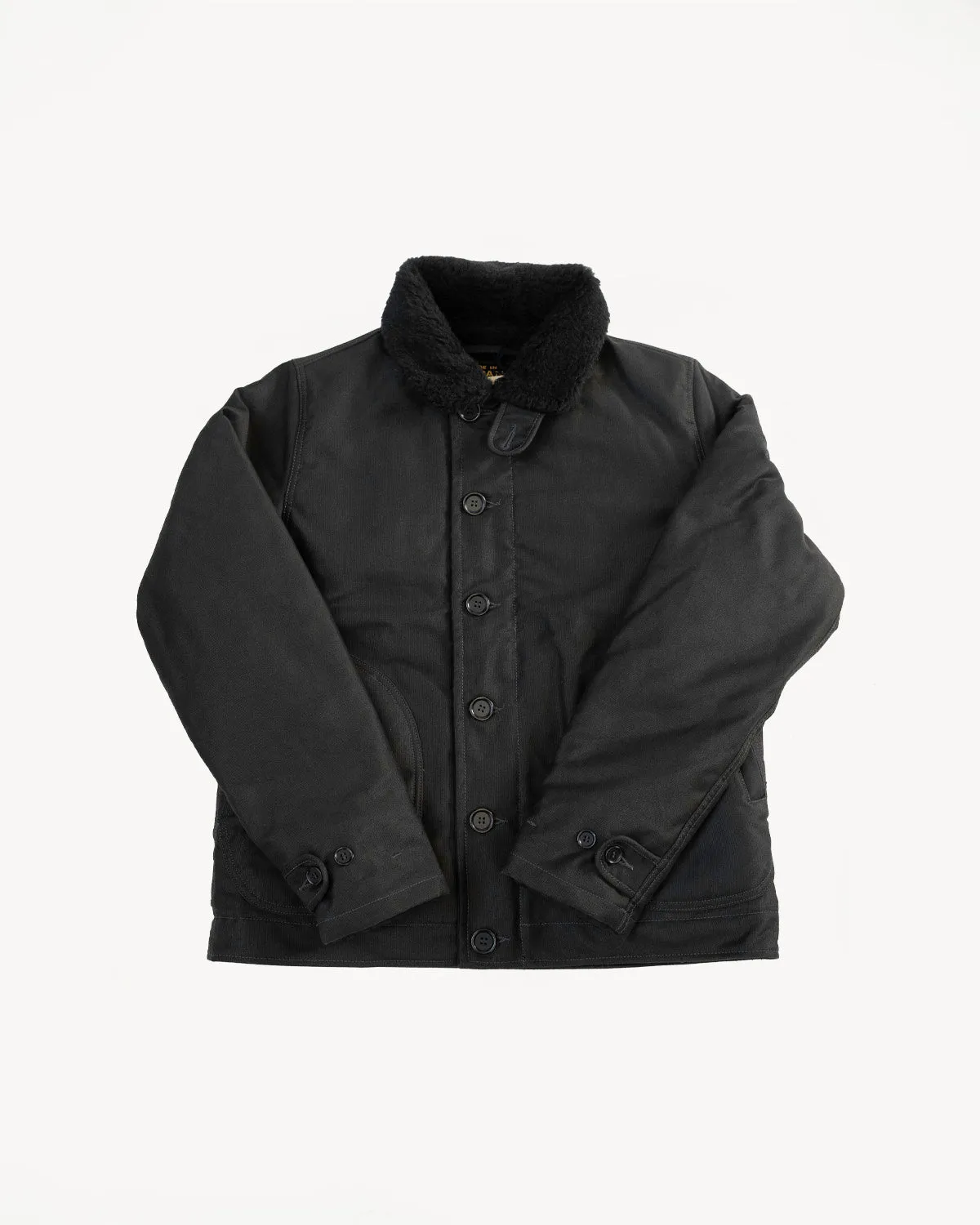 IHM-35-BLK - Whipcord N1 Deck Jacket - Black, Black