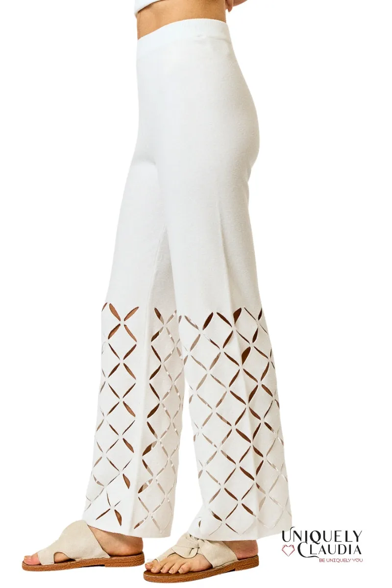 Ileana Cutout Detail Elastic Waistband Pants