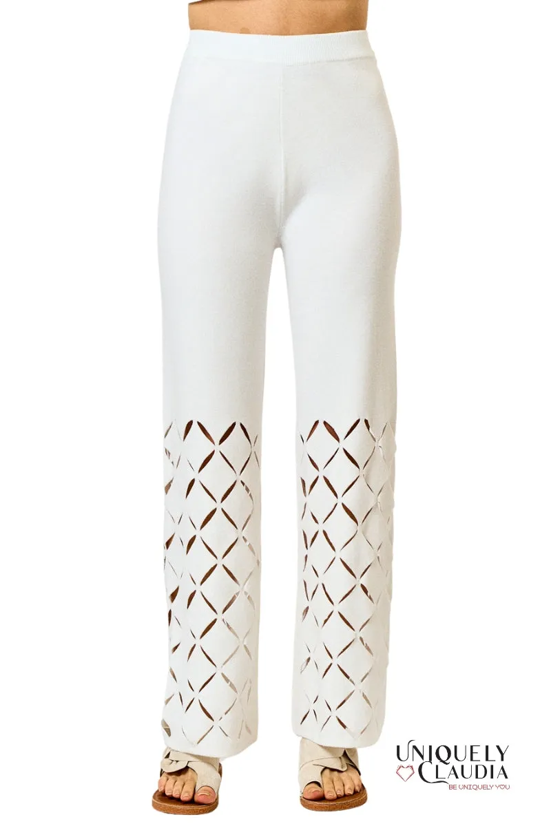 Ileana Cutout Detail Elastic Waistband Pants