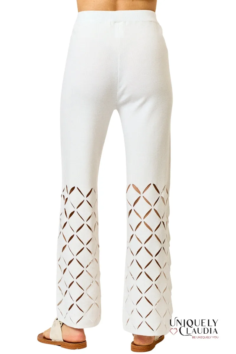 Ileana Cutout Detail Elastic Waistband Pants