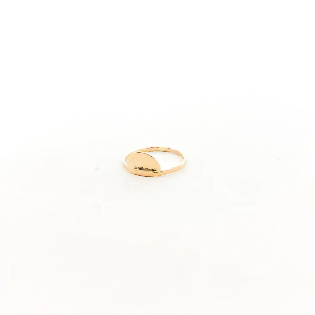 Impressions Half Circle Ring | Gold