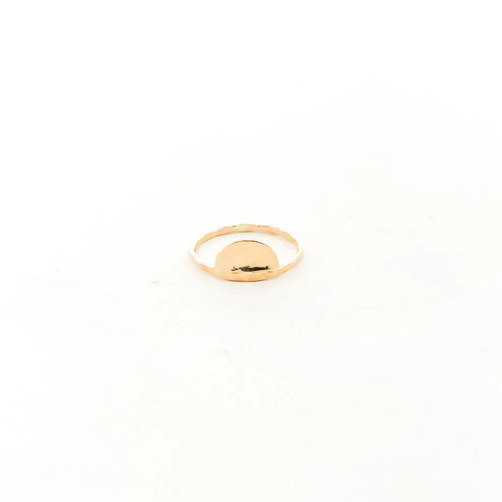 Impressions Half Circle Ring | Gold