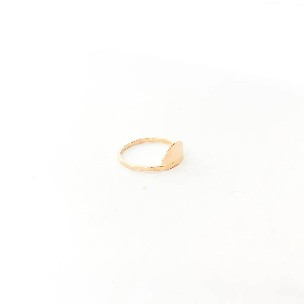 Impressions Half Circle Ring | Gold