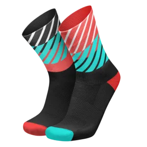 Incylence - Running Diagonals Long Sock - Black Inferno