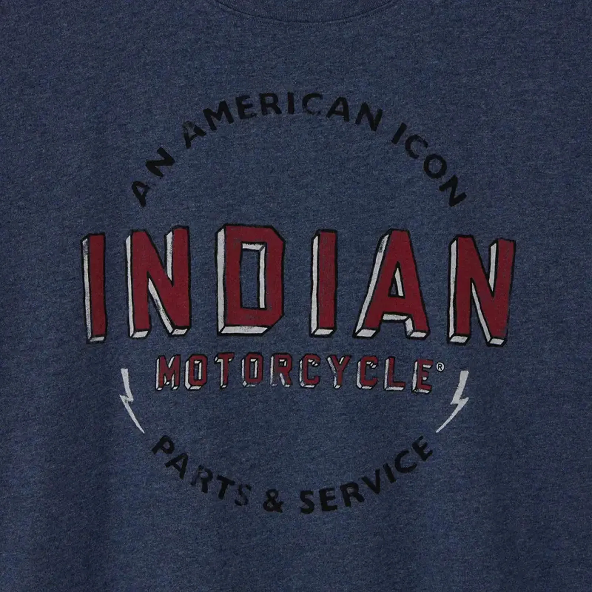 Indian Motorcycle Mens American Icon T-Shirt Blue