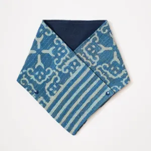 Indigo Flower Buds III Cowl Neck Warmer 174