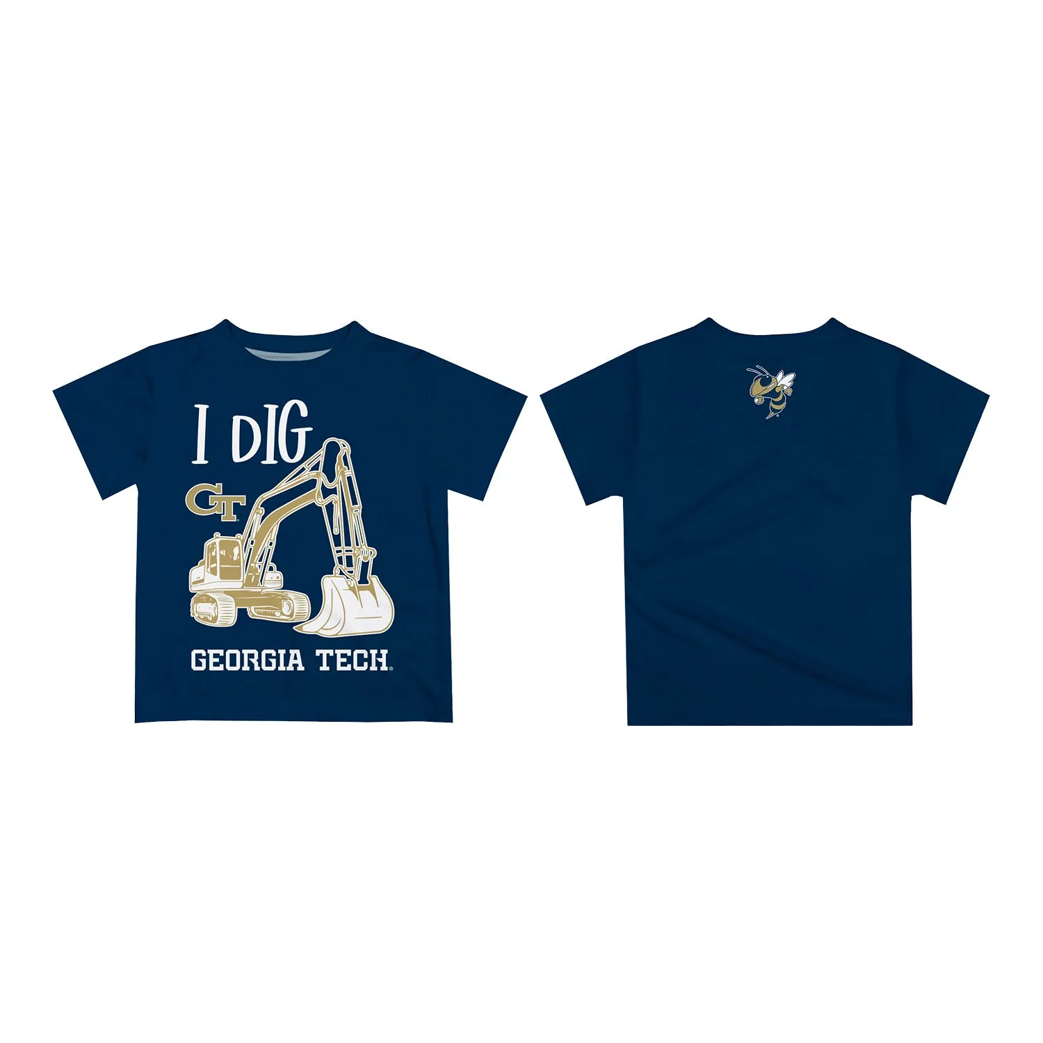 Infant Georgia Tech Yellow Jackets I Dig Navy T-Shirt