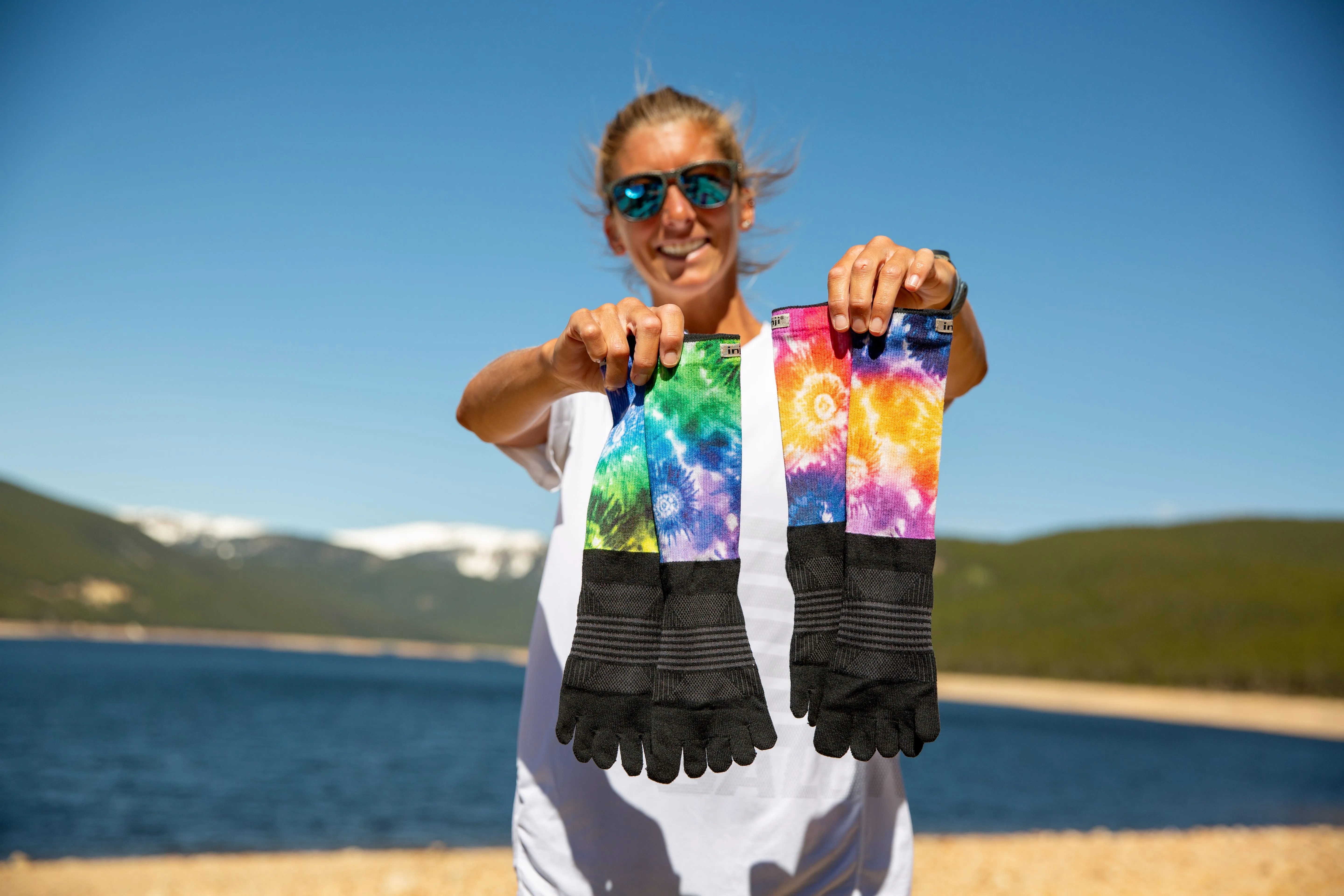 Injinji Trail Midweight Crew Womens Hardrock (Courtney Range)