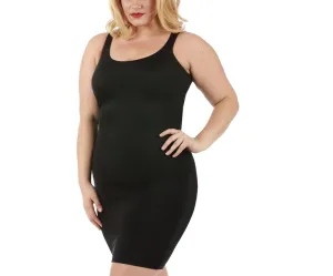 InstantFigure Curvy Plus Size Short Sleeveless Scoop Neck Dress 168031C