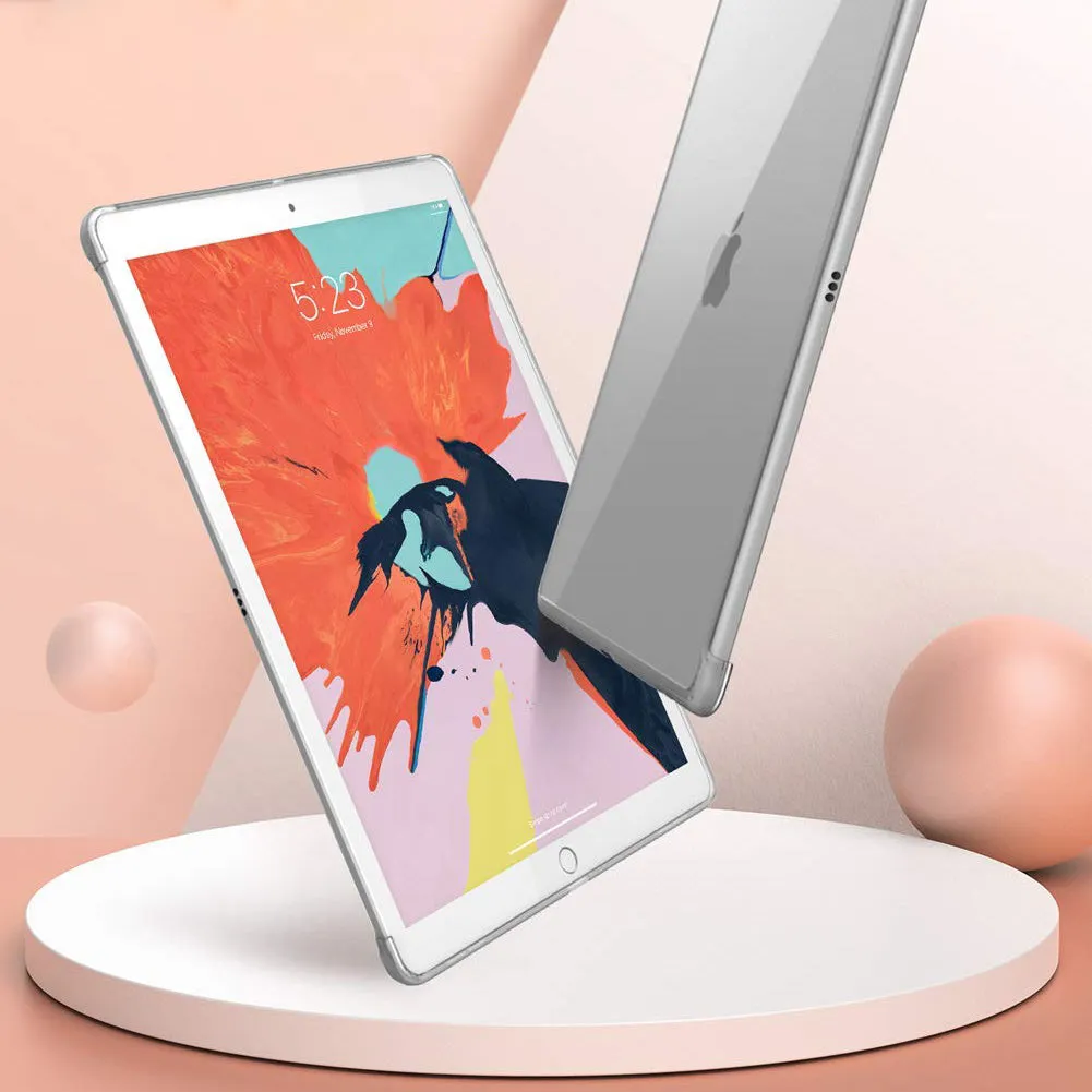 iPad 10.2 inch (2019 | 2020 | 2021) Halo Smart Keyboard Compatible Clear Bumper Case(open box)-Clear