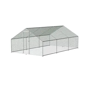 i.Pet Chicken Coop Cage Run Rabbit Hutch Large Walk In Hen Enclosure Cover 3mx6m