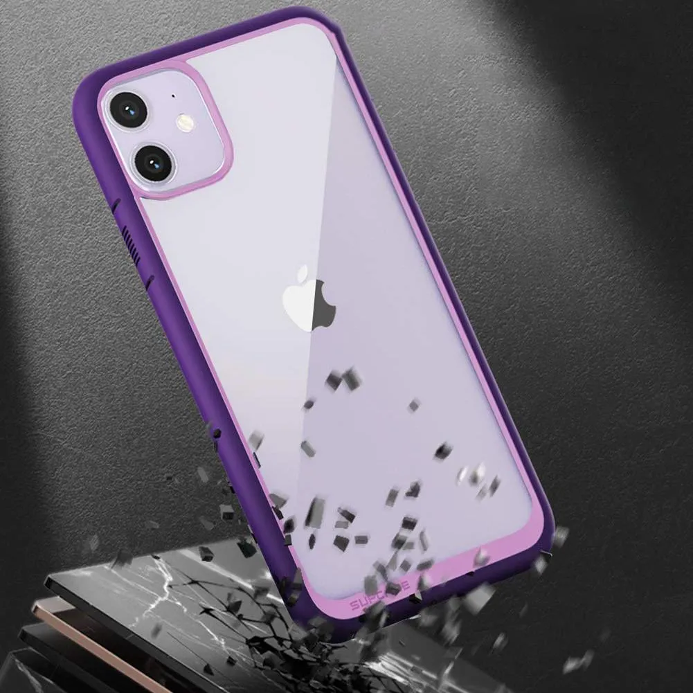 iPhone 11 6.1 inch Unicorn Beetle Style Slim Clear Case-Purple
