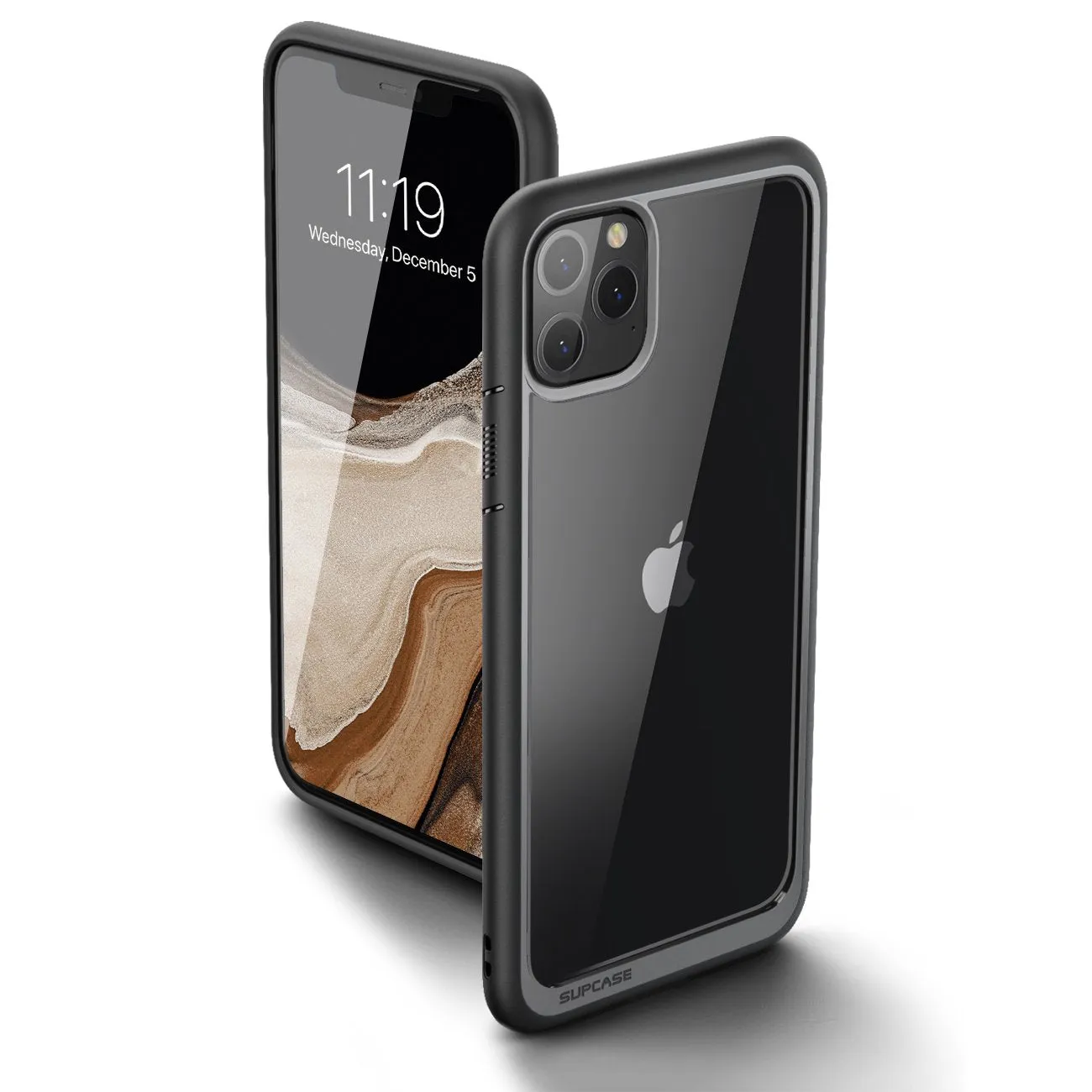 iPhone 11 Pro Max 6.5 inch Unicorn Beetle Style Clear Case-Black