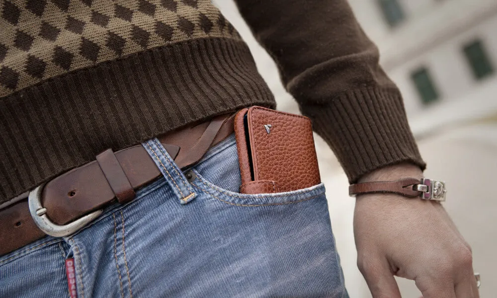 iPhone 11 Wallet leather case with magnetic closure