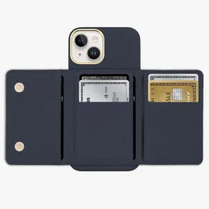 iPhone 15 Pro Leather Case with MagSafe Trifold Wallet Set