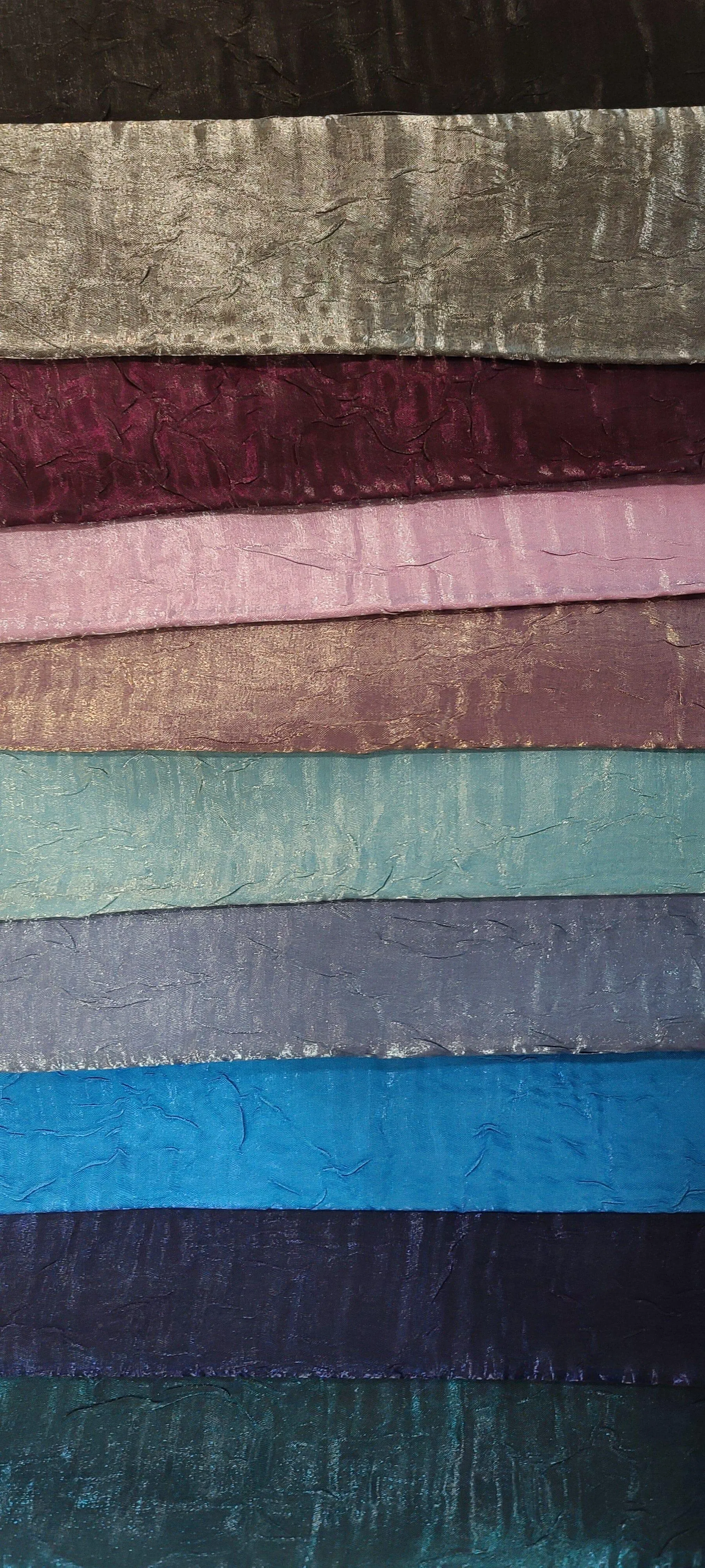 Iridescent Crush Shimmer Fabric | Iridescent Fabric | 54" Wide | Multiple Colors | Wholesale Bolt |