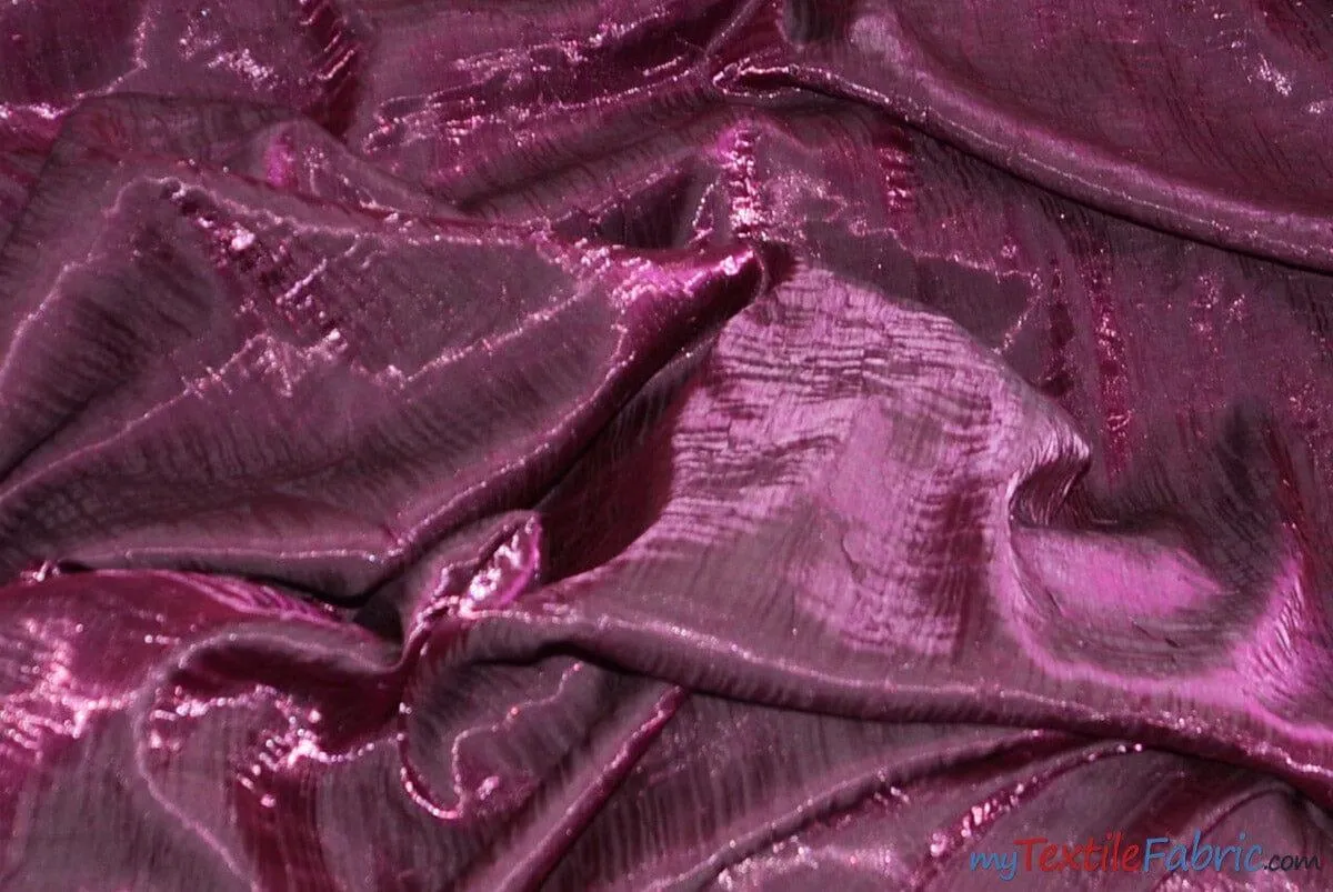 Iridescent Crush Shimmer Fabric | Iridescent Fabric | 54" Wide | Multiple Colors | Wholesale Bolt |