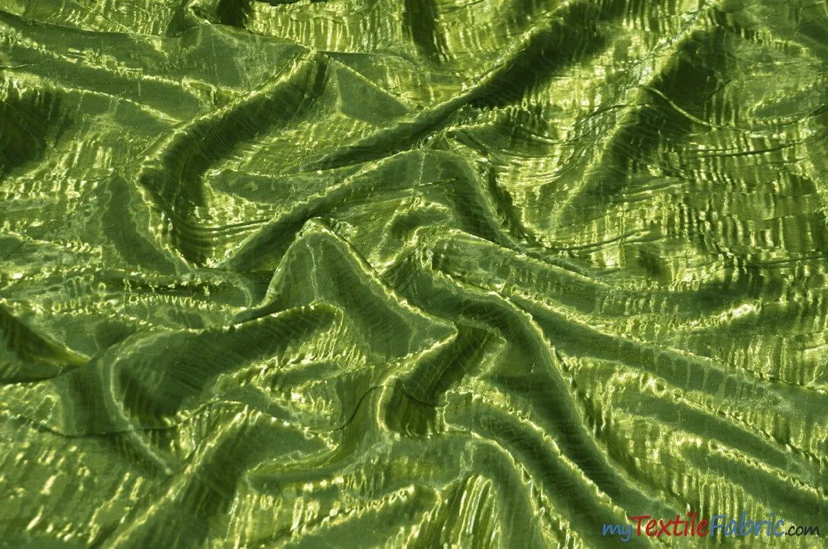 Iridescent Crush Shimmer Fabric | Iridescent Fabric | 54" Wide | Multiple Colors | Wholesale Bolt |