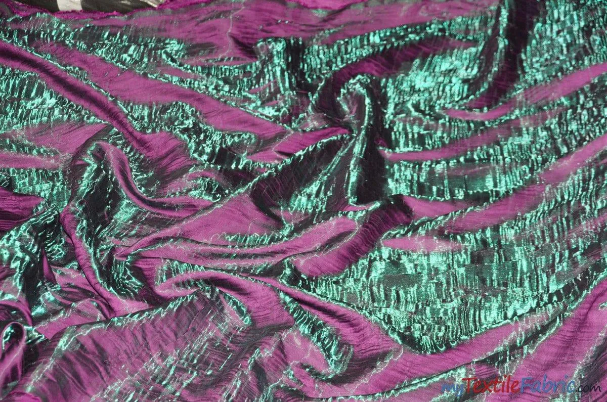Iridescent Crush Shimmer Fabric | Iridescent Fabric | 54" Wide | Multiple Colors | Wholesale Bolt |