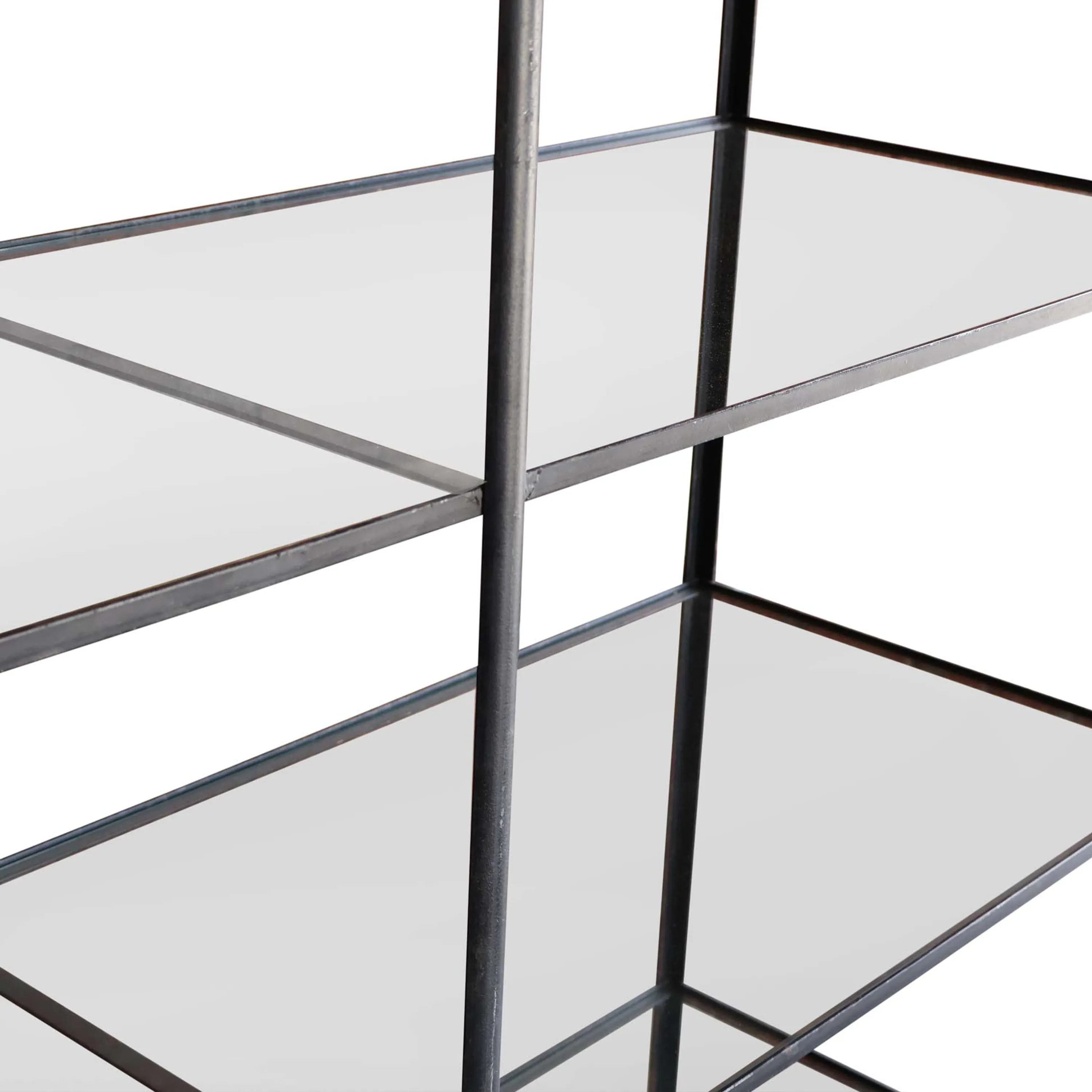 Iron and Glass Etagere by Frederick Wienberg