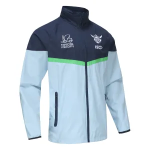 ISC Canberra Raiders 2024 Adults Wet Weather Jacket-Metal/Navy