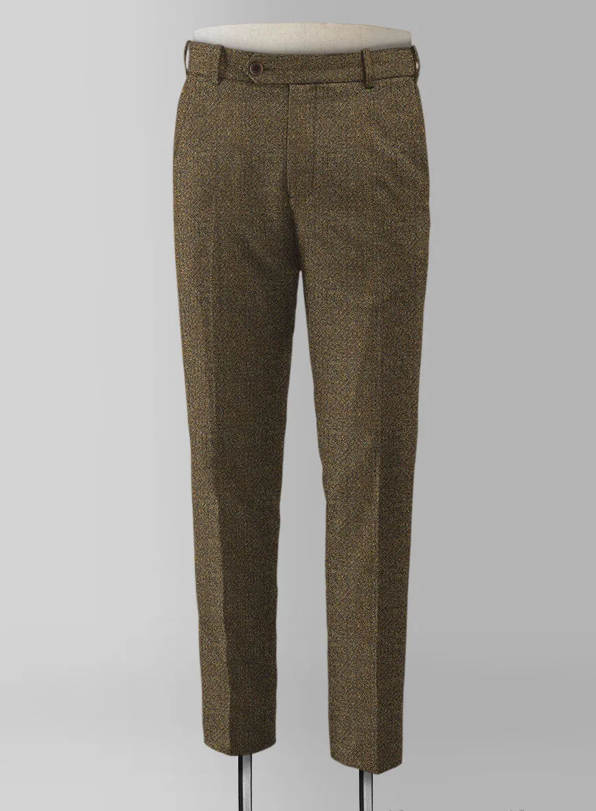 Italian Highlander Brass Green Tweed Pants