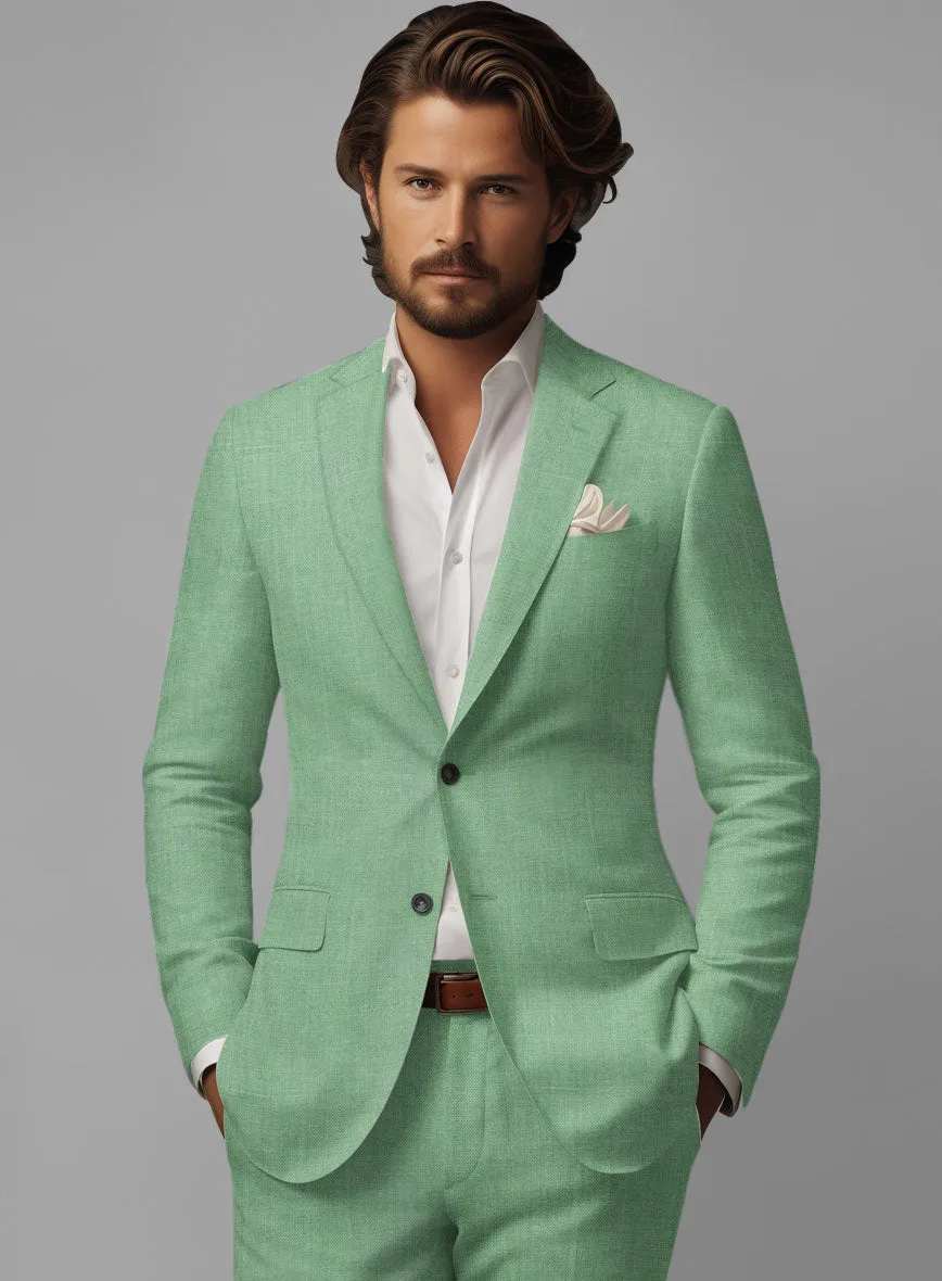 Italian Linen Mojito Green Jacket