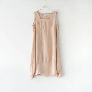 Italian Linen Pinafore - Rose