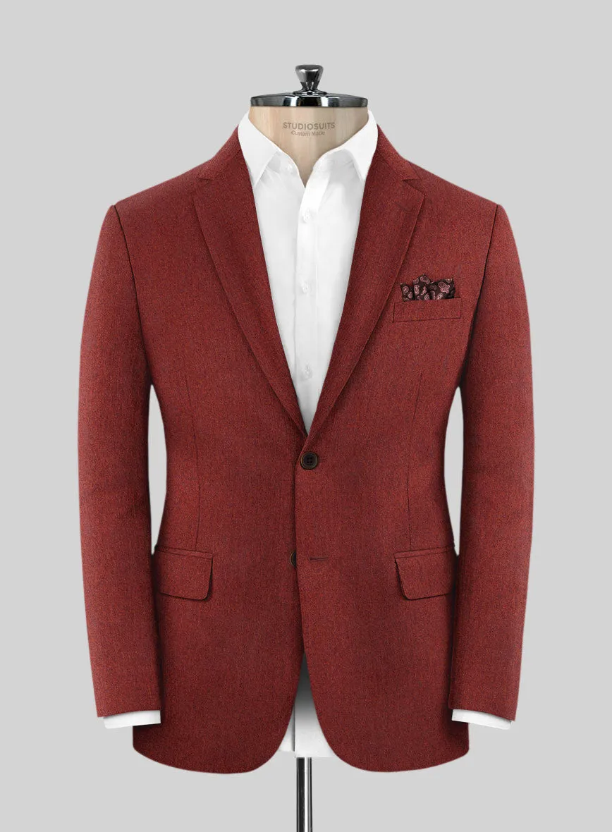 Italian Plicio Auburn Wool Jacket