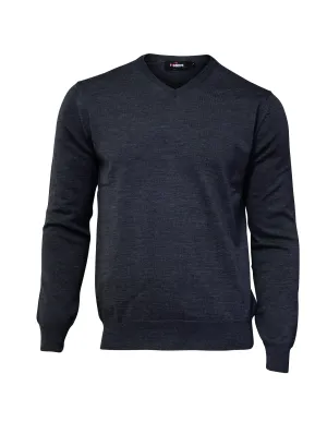 Ivanhoe Men&#x27;s Merino V-Neck Graphite Marl | Buy Ivanhoe Men&#x27;s Merino V-Neck Graphite Marl here | Outnorth