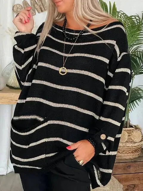 Ivyshape | Chic Striped Sweater