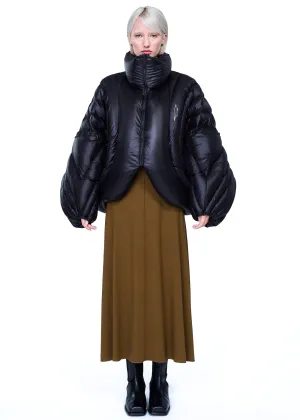 IZZY DU ION Short Puffer Jacket in Black