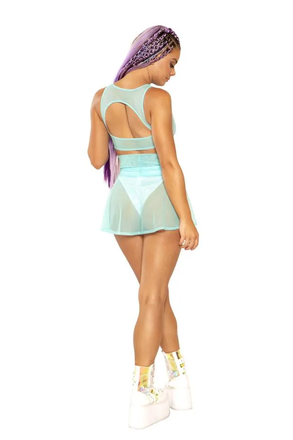 J. Valentine Mesh Harness Top - Festival Wear