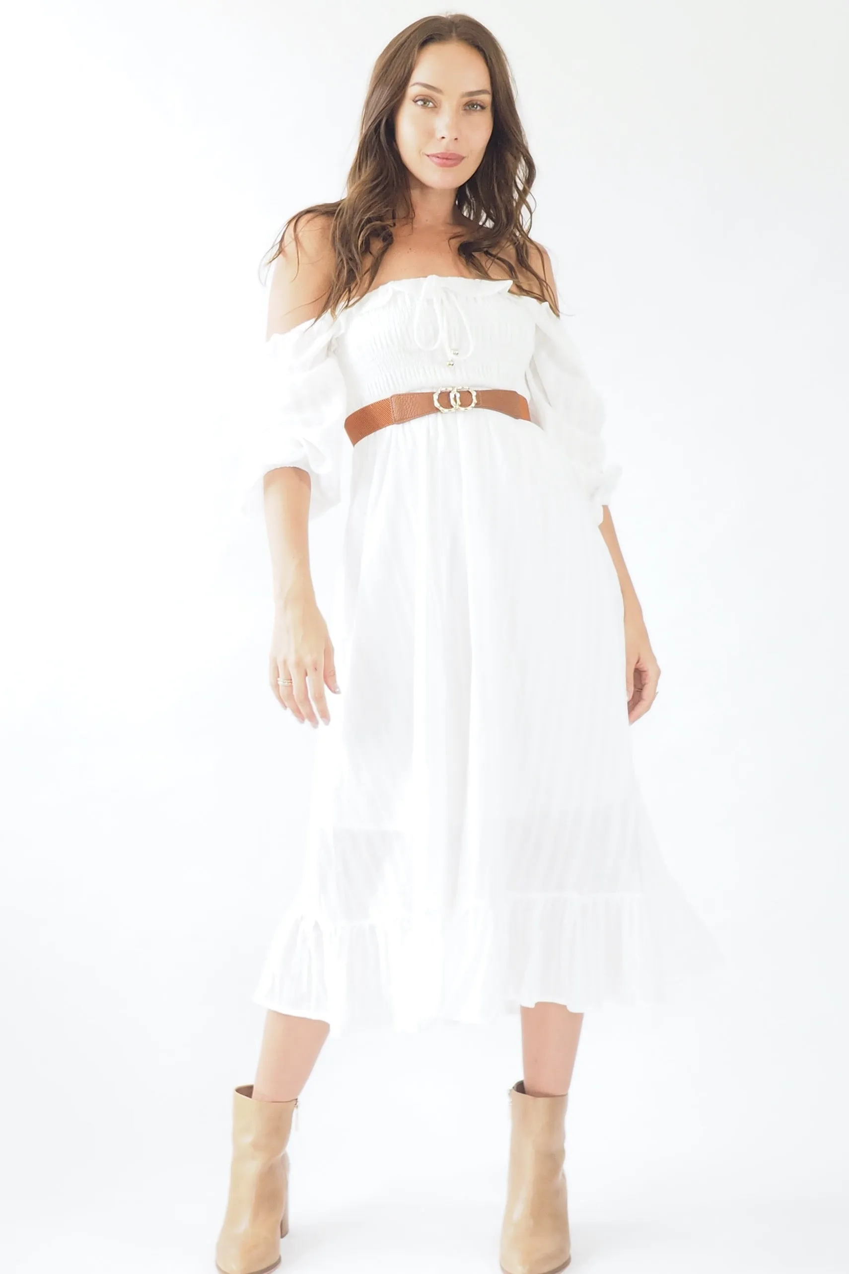 Jacinta Dress- White