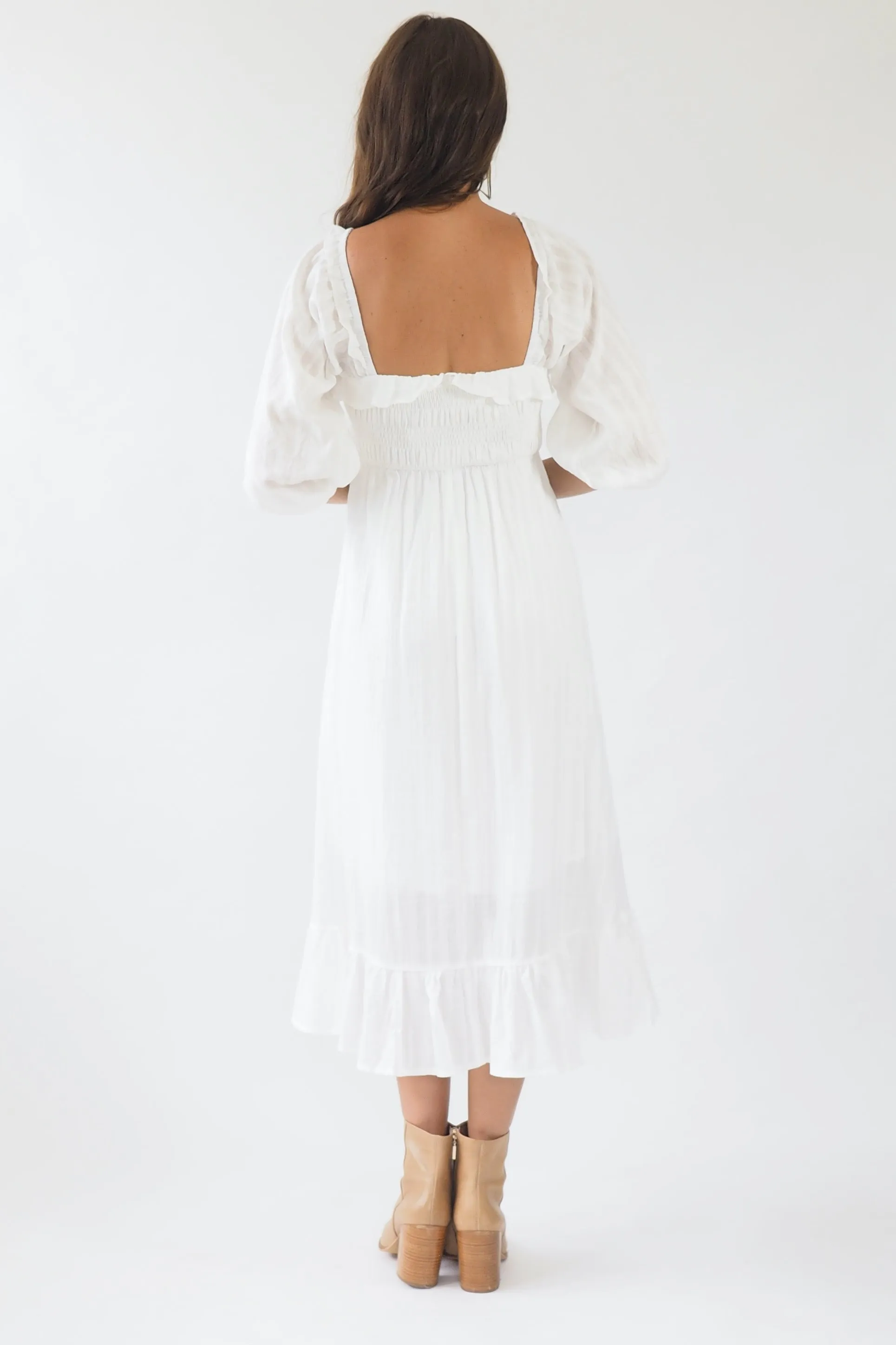 Jacinta Dress- White