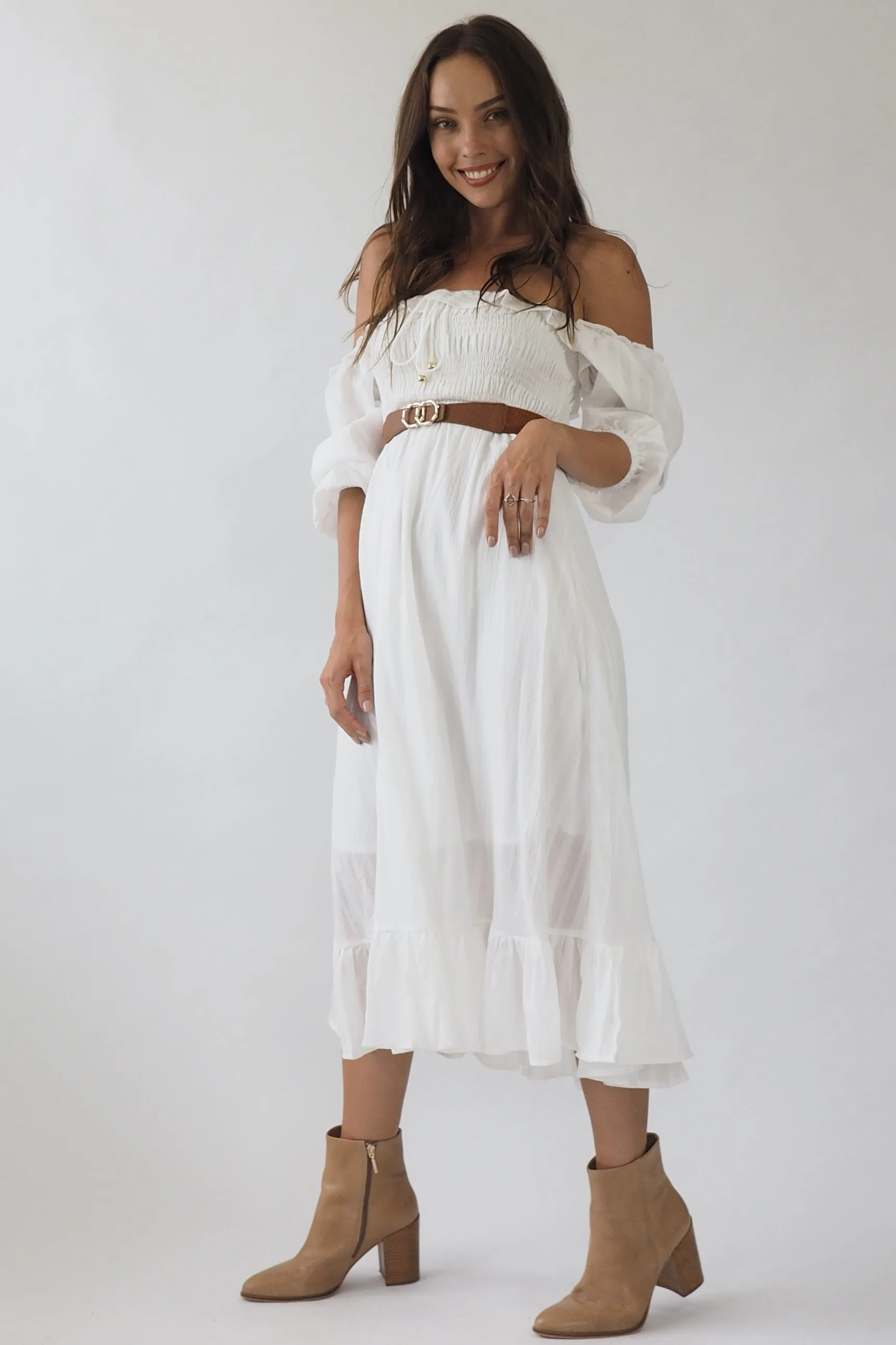 Jacinta Dress- White