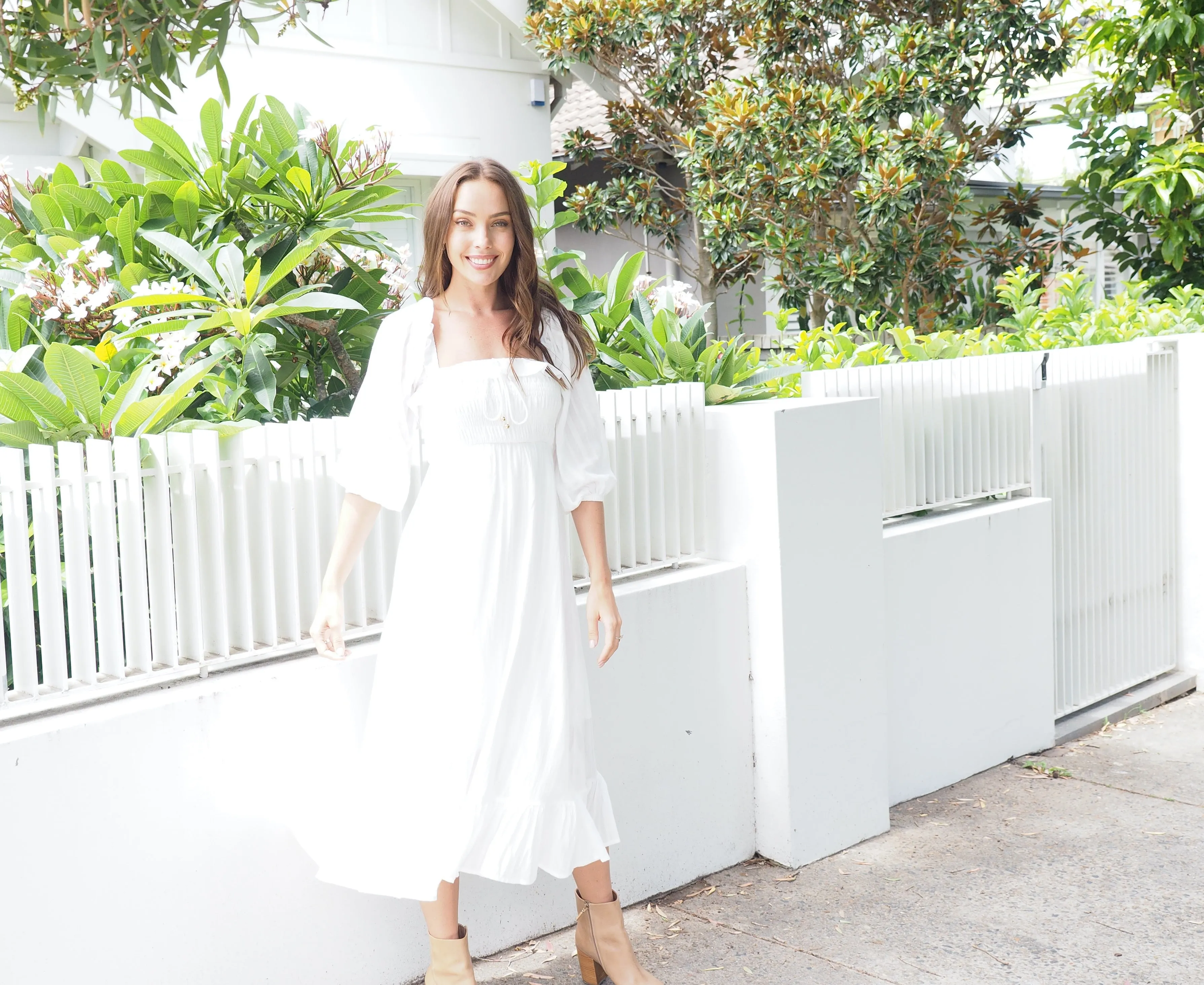Jacinta Dress- White