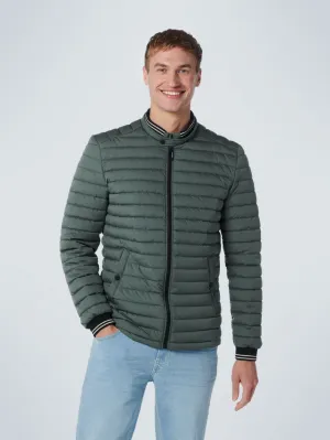 Jacket Short Fit Padded | Dark Seagreen