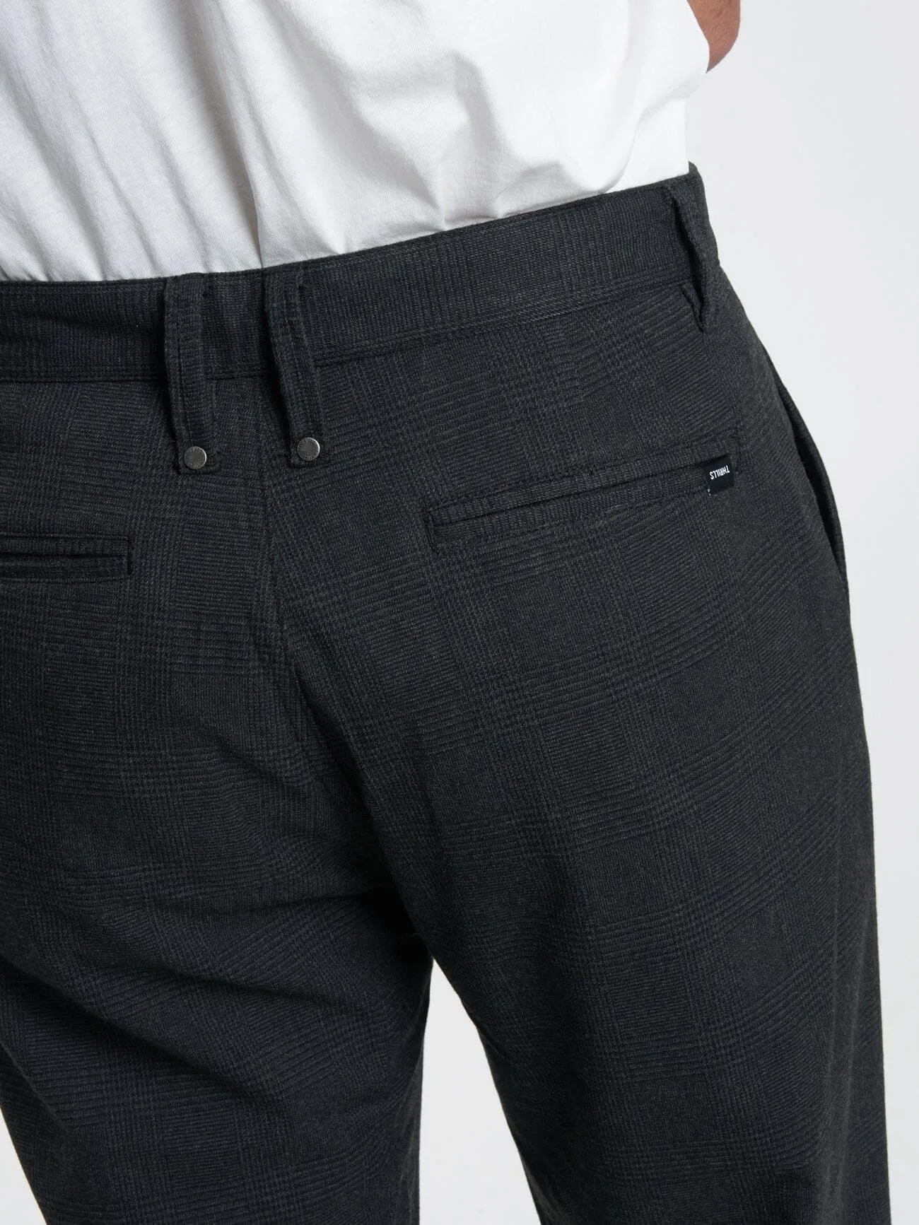 Jacob Plaid Pant - Black