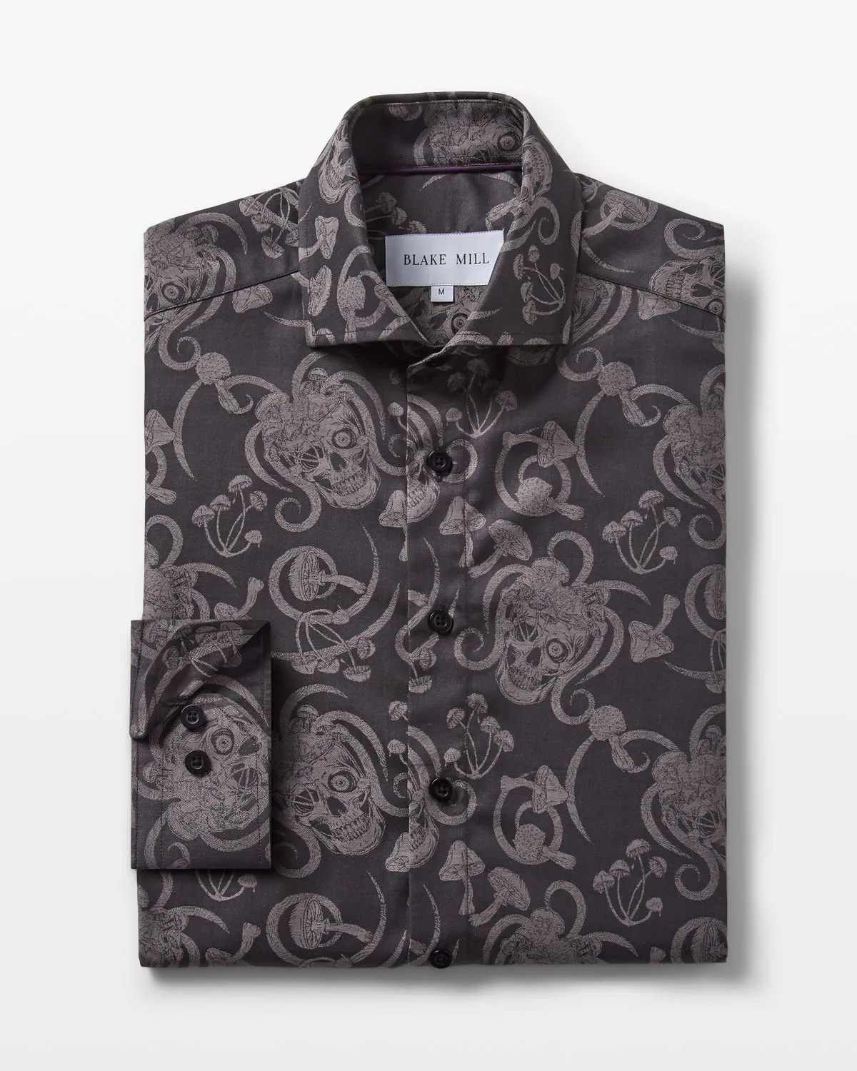 Jacquard Stoned Skulls Shirt