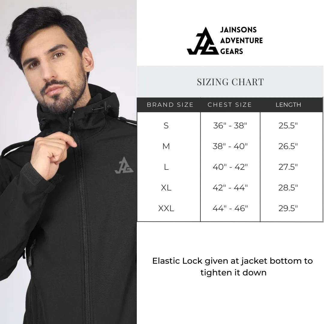 JAG Z  Minus 5 TACTICAL PRO JACKET | 8 POCKETS | Tactical Snowproof Jacket | Winter Jacket | 11 Zippers | Black | Garud Edition Tactical Jacket