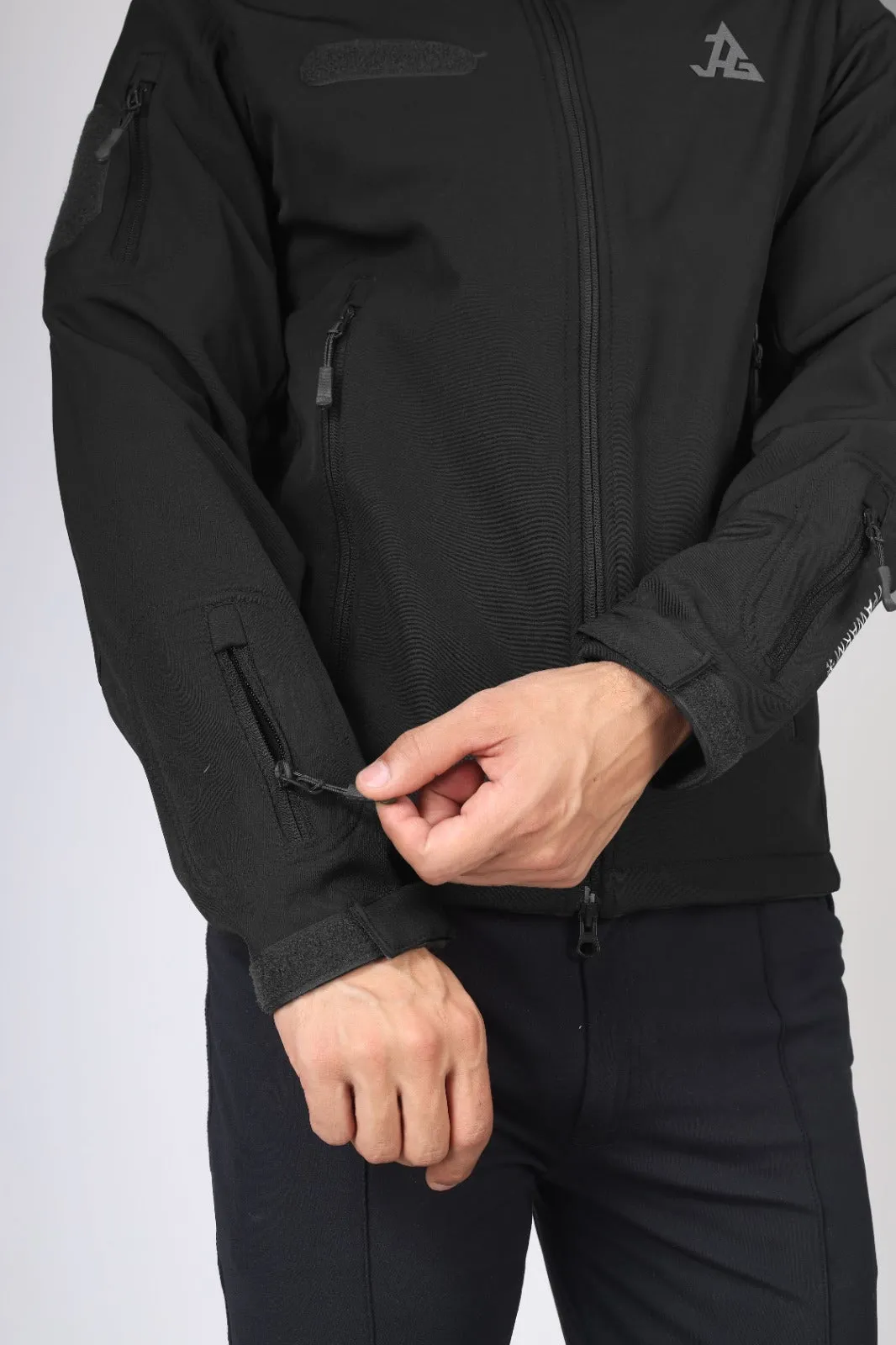 JAG Z  Minus 5 TACTICAL PRO JACKET | 8 POCKETS | Tactical Snowproof Jacket | Winter Jacket | 11 Zippers | Black | Garud Edition Tactical Jacket
