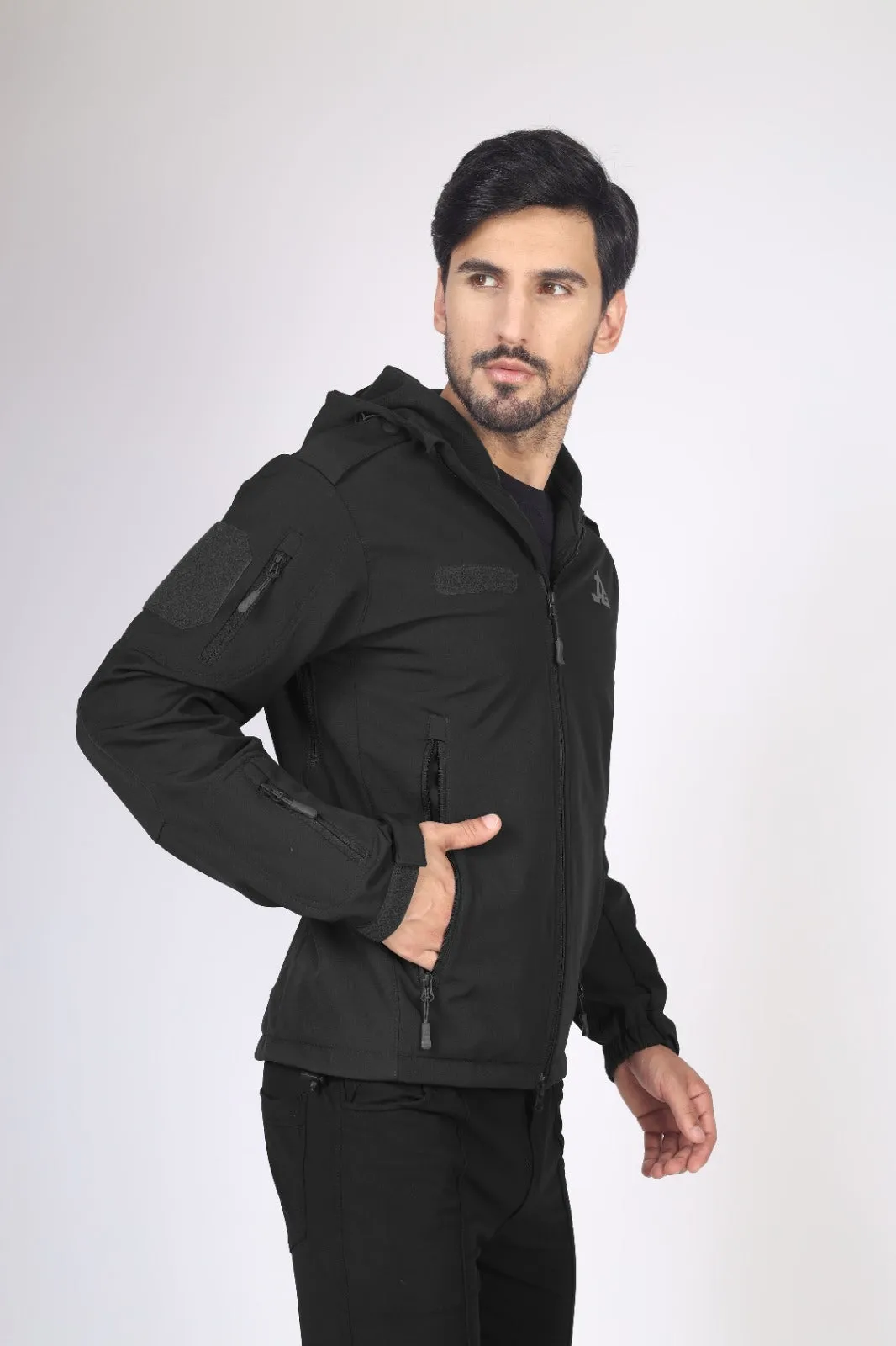 JAG Z  Minus 5 TACTICAL PRO JACKET | 8 POCKETS | Tactical Snowproof Jacket | Winter Jacket | 11 Zippers | Black | Garud Edition Tactical Jacket
