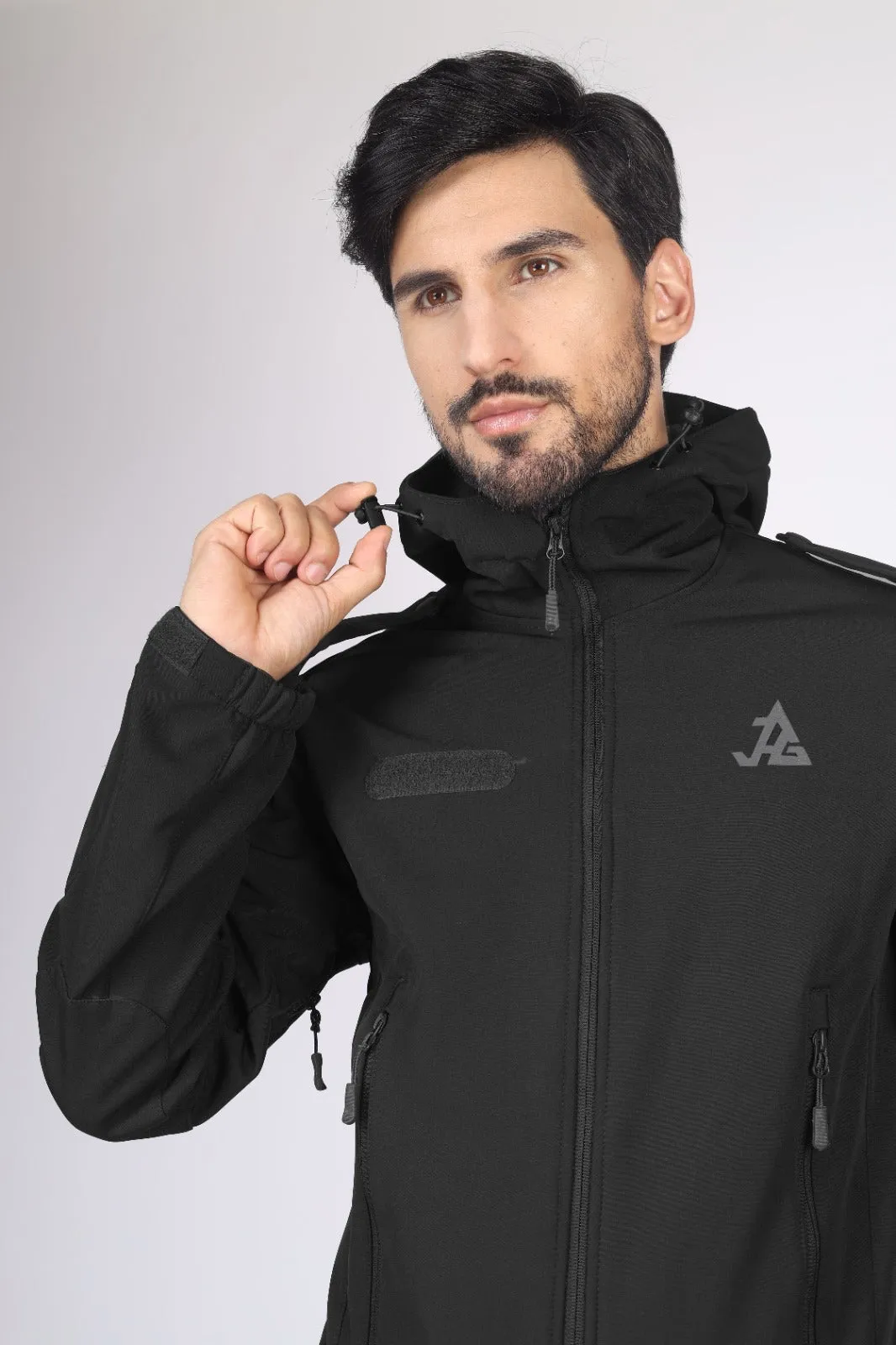JAG Z  Minus 5 TACTICAL PRO JACKET | 8 POCKETS | Tactical Snowproof Jacket | Winter Jacket | 11 Zippers | Black | Garud Edition Tactical Jacket
