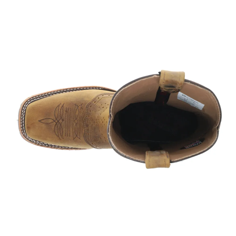 Jase 11 Inch Embroidered Electrical Soft Toe Work Boots