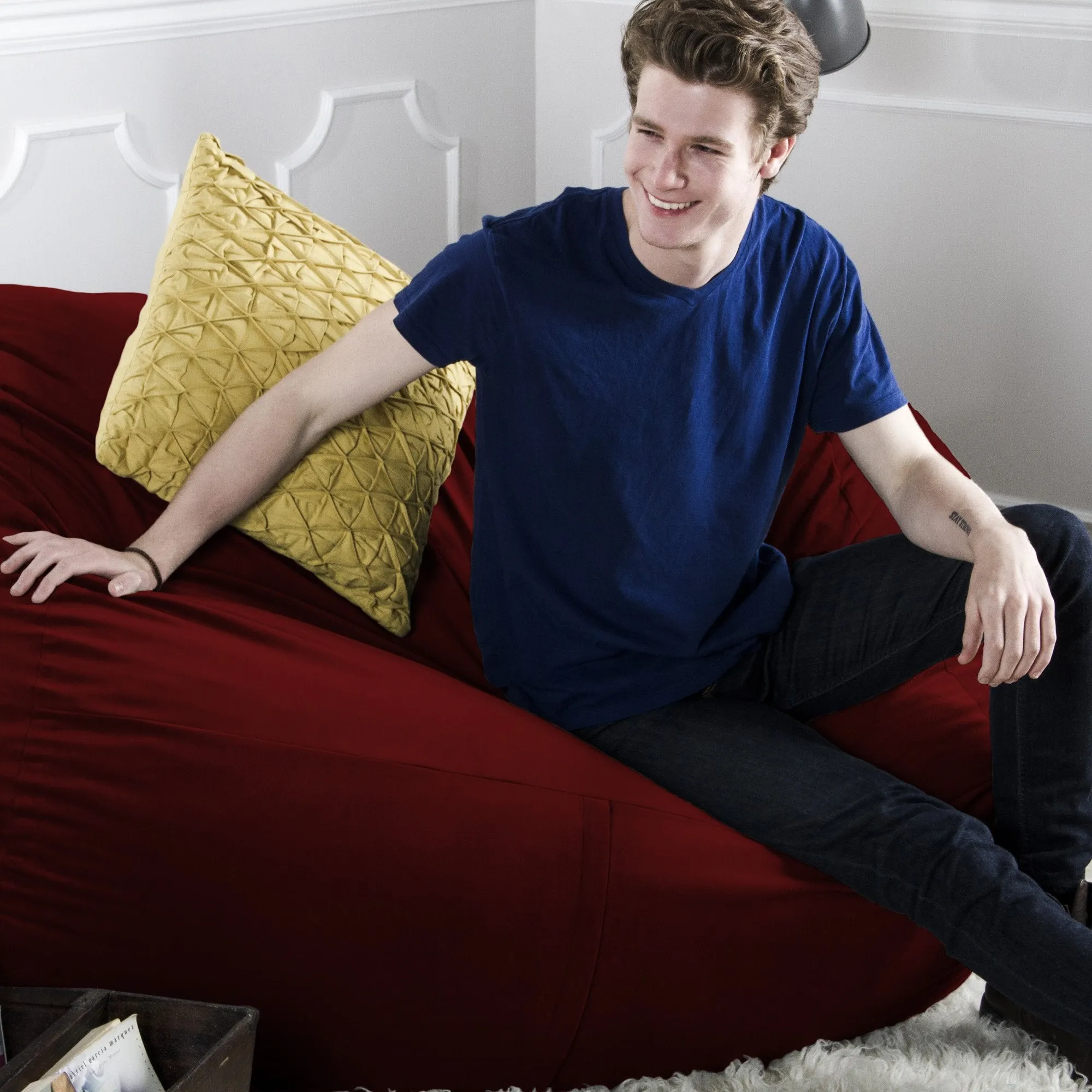 Jaxx 5.5' Loveseat Lounger Bean Bag