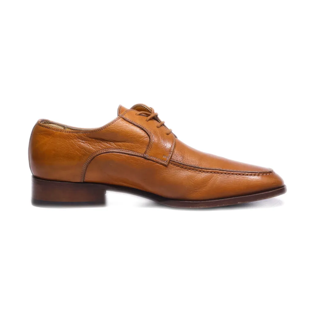 J.Bournazos Lace Ups Leather Brown Colour For Women