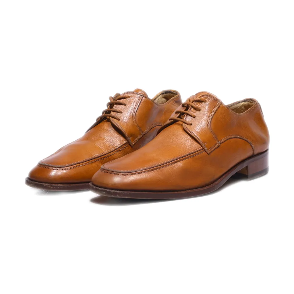 J.Bournazos Lace Ups Leather Brown Colour For Women