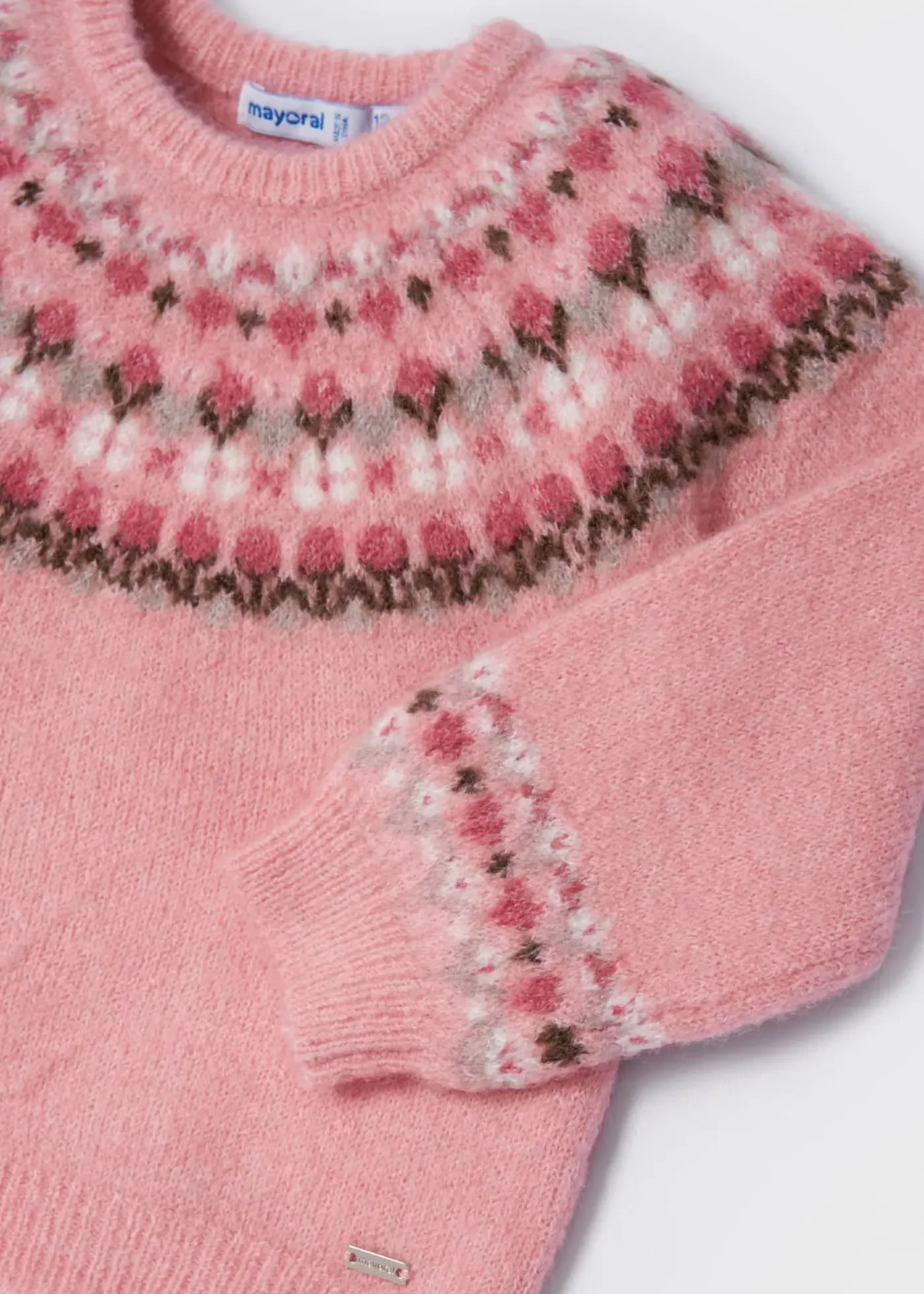 Jersey Jacquard Sweater Baby Girl | Mayoral