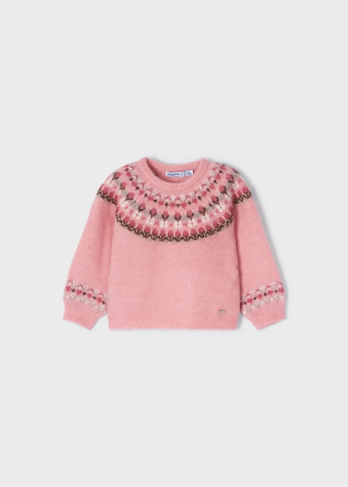 Jersey Jacquard Sweater Baby Girl | Mayoral